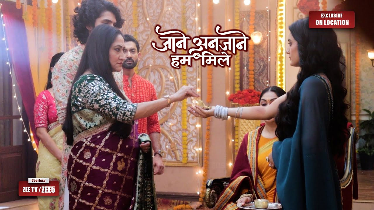 Jaane Anjaane Hum Mile On Location | Reet ने गुरुमाँ से आशीर्वाद में मांगी Sharada से मंदिर की Key