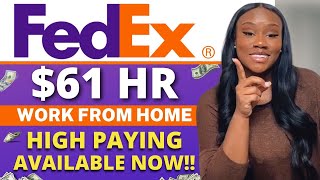FEDEX WORK FROM HOME | REMOTE WORK FROM HOME JOBS | ONLINE JOBS