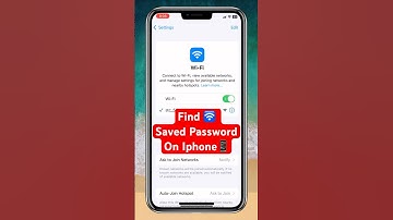 Find your wifi saved password on Iphone!