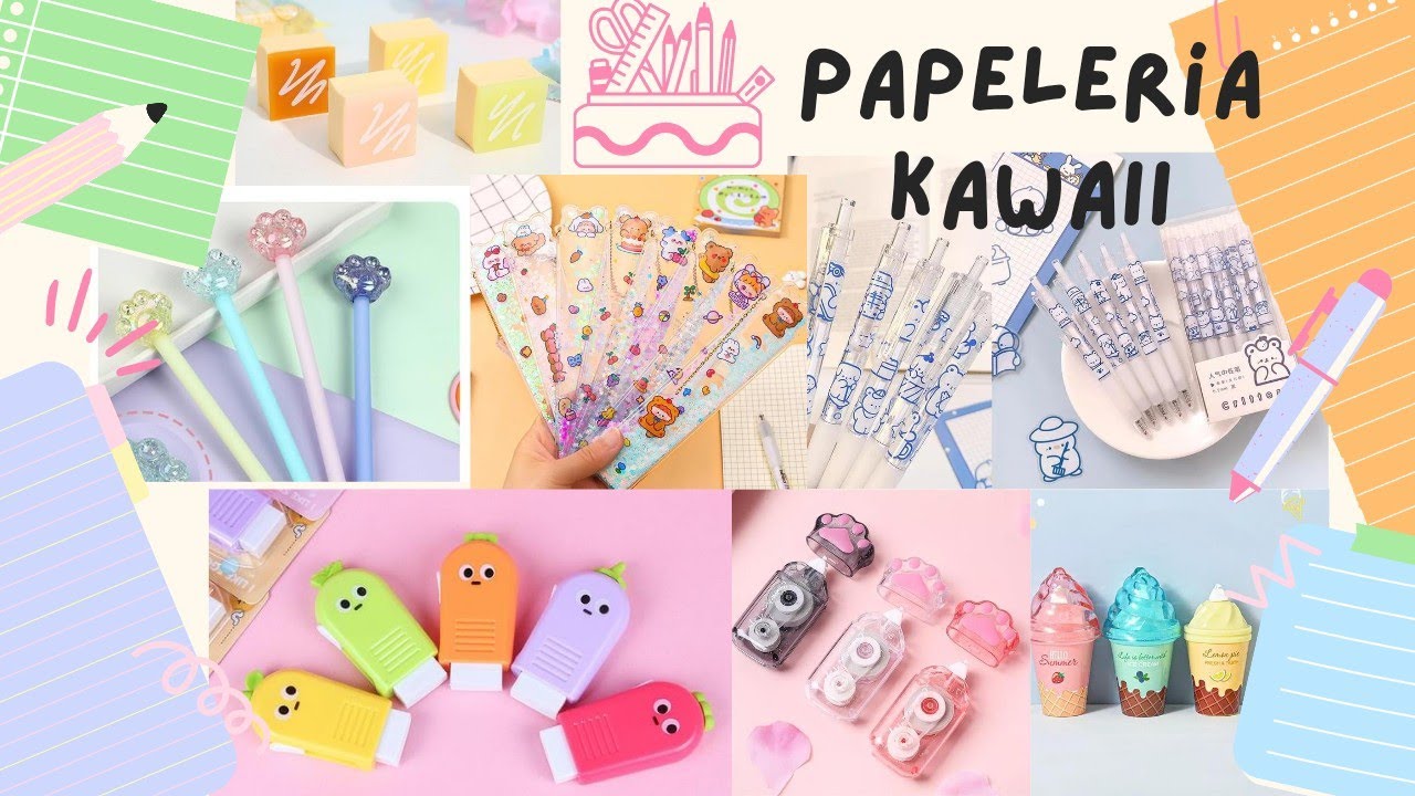 Nueva Papelería kawaii 🛍️💕✨🌼 Te van a Encantar los costos..👍😉 # papeleria #kawaii #compras 