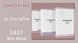 新品未開封　Le Sserafim EASY Unboxing LE SSERAFIM EASY Album | ALL Versions with Pre-order