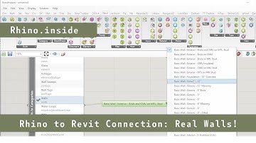 Rhino to Revit  in 4mins! REAL System Wall families with Rhino.inside