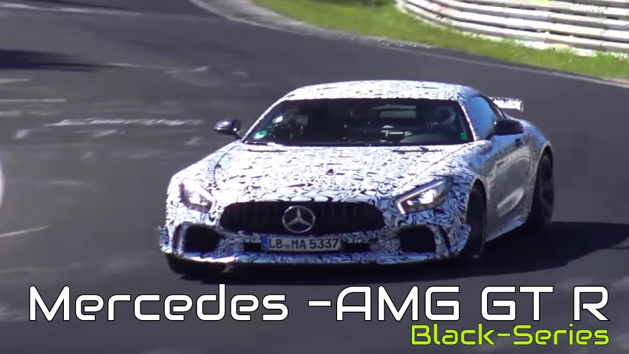 18 Mercedes Amg Gt R Black Series Spied Testing On The Nurburgring Nordschleife Youtube