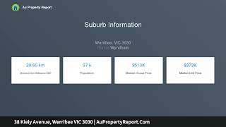 38 Kiely Avenue, Werribee VIC 3030 | AuPropertyReport.Com