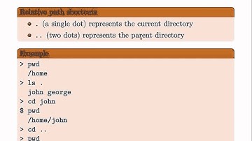 Basic Unix Commands - File Sytems