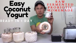 How to Make Coconut Yogurt in 1 Day with Young Coconut Meat