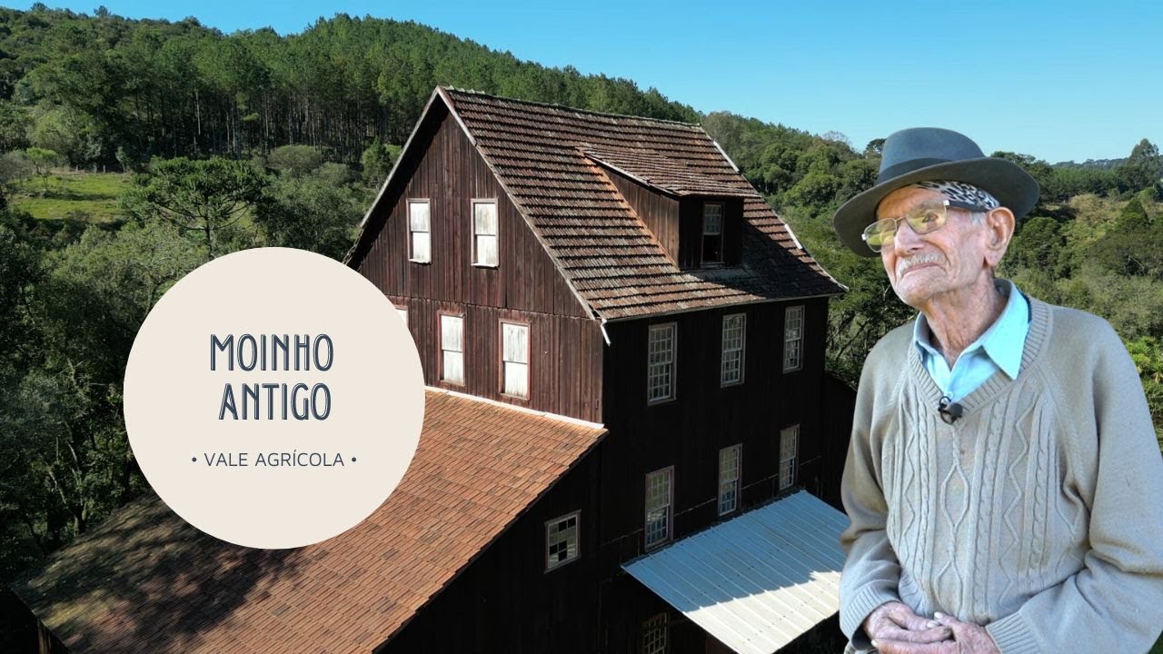 Moinho antigo de cinco andares: o dono é um senhor de 95 anos! 🥰