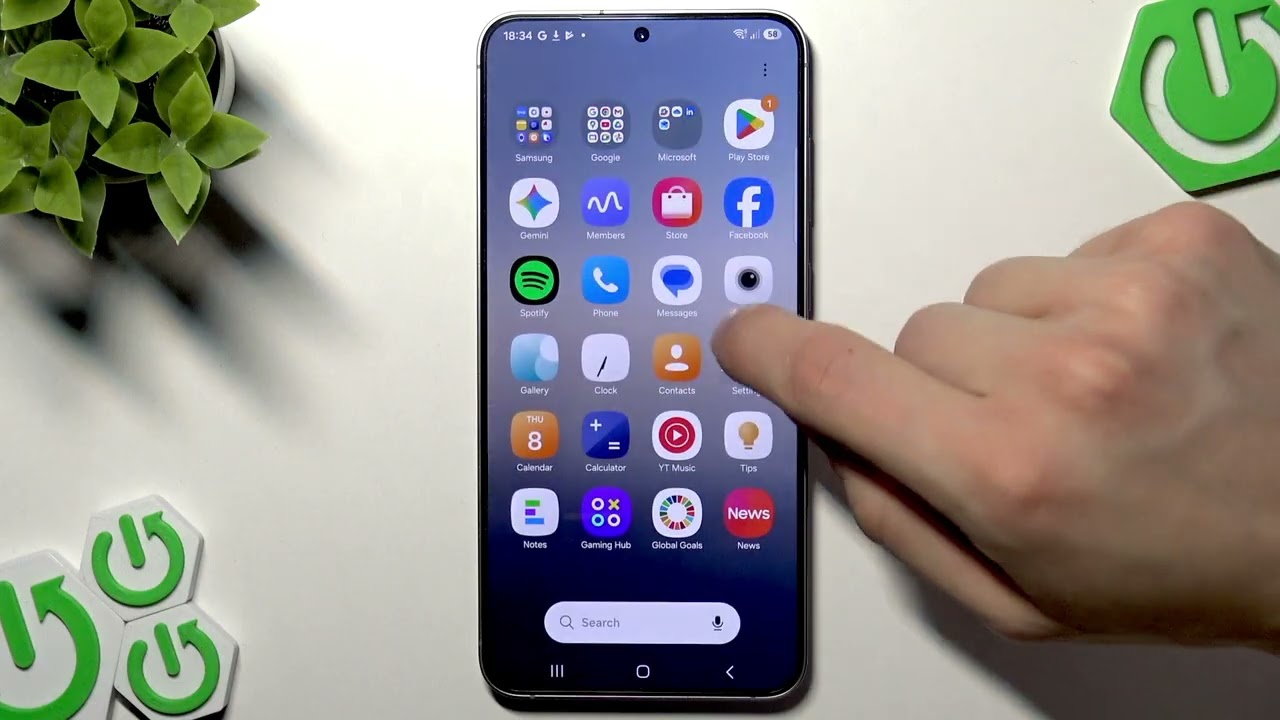 SAMSUNG Galaxy S25+ — Как изменить тему оформления