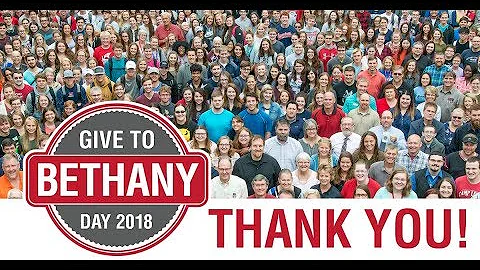 Give to Bethany Day 2018 - Thank you!