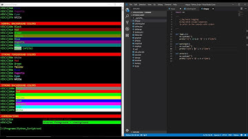 Python scripts with color outputs | Command Prompt Color by Line