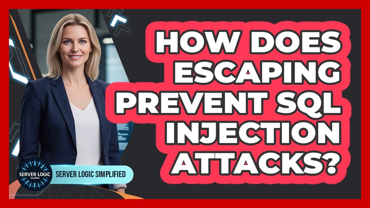 How Does Escaping Prevent SQL Injection Attacks? - YouTube