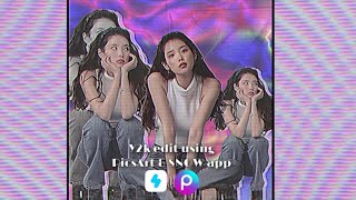 Cyber Y2k edit using PicsArt and SNOW app screenshot 1