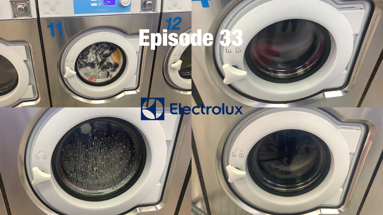Laundromat day Episode 33 Lots of Electrolux Washers Action YouTube