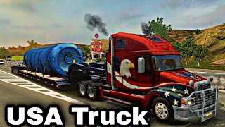 TRUCK SIMULATOR USA 2022 SIM #7 American Truck Game Real USA Truck Simulator New Truck Gameplay screenshot 5
