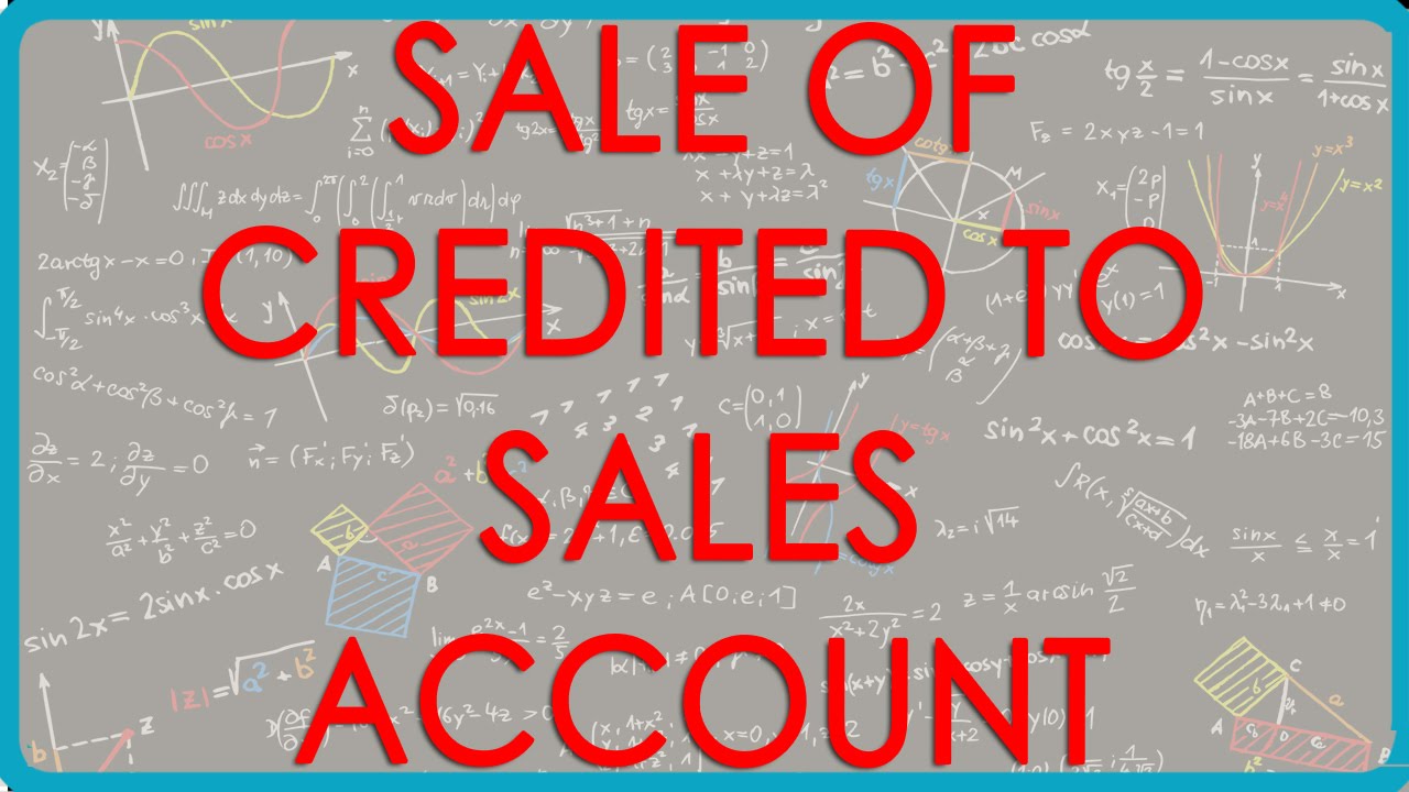 1092. Sale of Old furniture credited to Sales Account YouTube