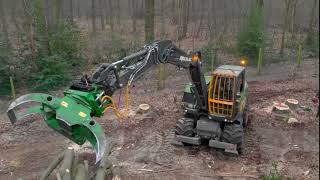 Wood Clamp 811R-1800 & Saw Unit 19cc-750 - Mecalac 15MWR - Tree Felling