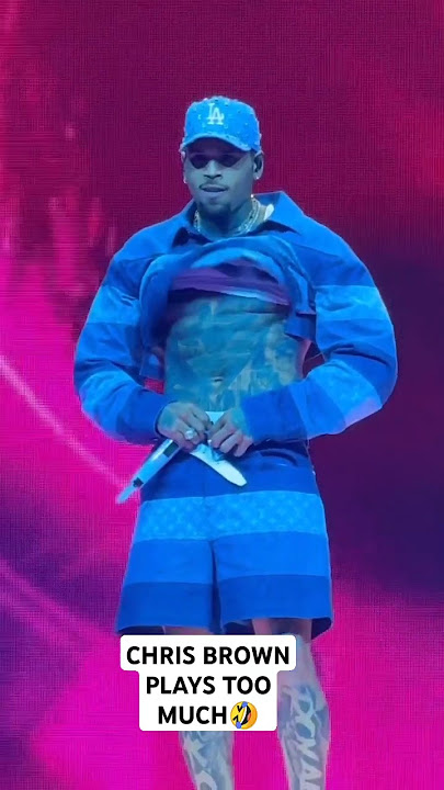 Chris Brown plays too much 🤣#chrisbrown #shorts