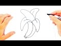 How to draw a Banana | Banana Easy Draw Tutorial