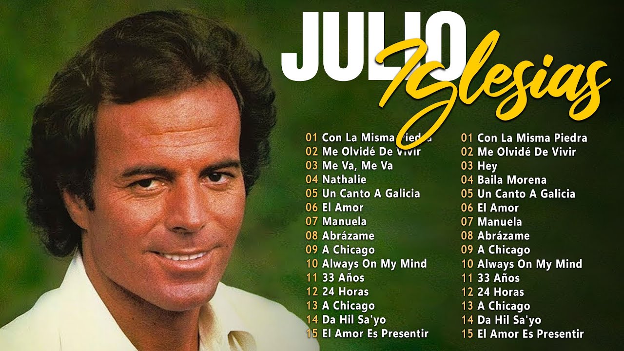 Julio Iglesias Sus Grandes Exitos - Recopilación 30 Éxitos Inolvidable de Julio Iglesias