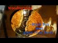 Woodturning: black box burl glass river bowl