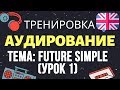 🇺🇸 Аудирование по английскому 👂 ТРЕНИРОВКА 🔄 Тема: Будущее Future Simple