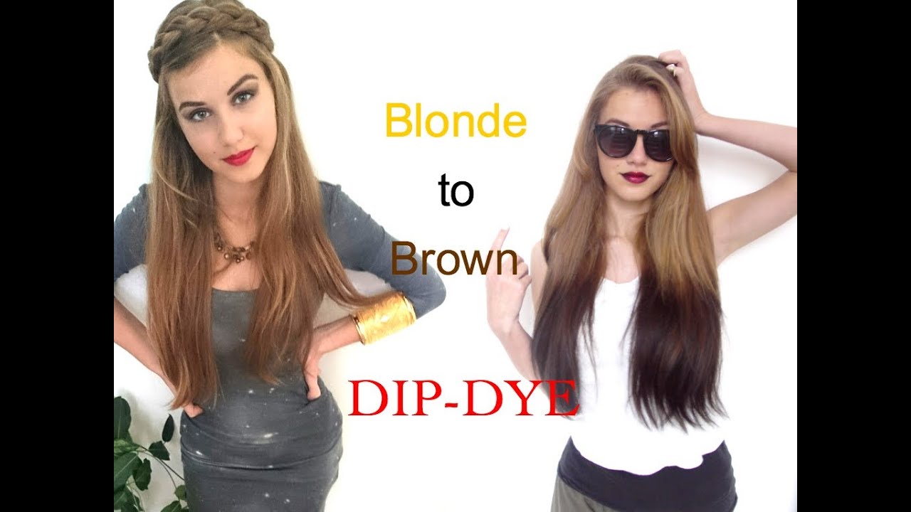 Blonde To Brown Dip Dye Stella Cini