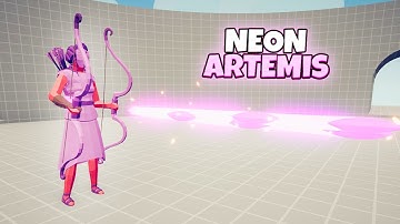 NEON ARTEMIS vs EVERY FACTION | TABS Totally Accurate Battle Simulator