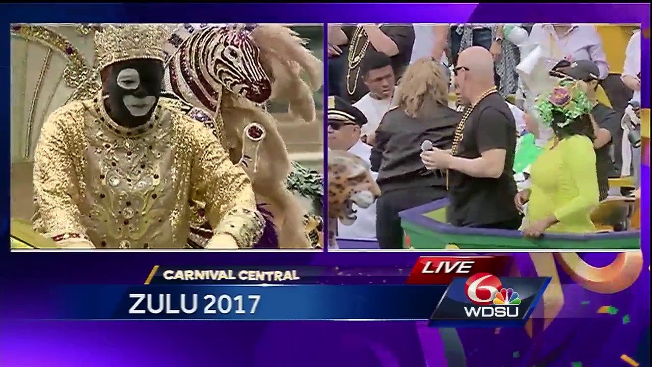 Zulu king arrives at Gallier Hall for 2017 toast