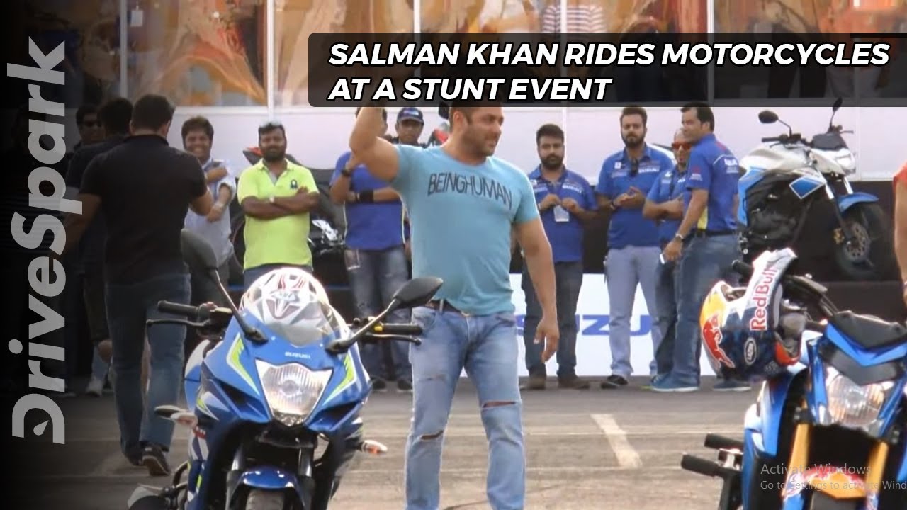 Salman Khan rides motorcycles at a stunt event, send fans into frenzy| Drivespark