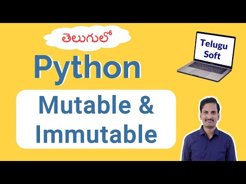 Mutable and Immutable in Python Explained in Telugu #python #telugu