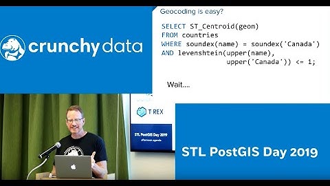 Geocoding and Text Search in PostGIS presented by Paul Ramsey at STL PostGIS Day 2019