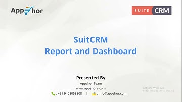 SuiteCRM Extension - Report and Dashboard