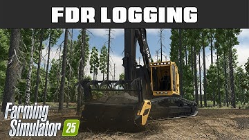 Dirty Road Grinding Building Your Own Paths - FDR Logging 23 - Farming Simulator 2025