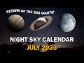 Don&#39;t miss out on Saturn, Jupiter, Supermoon, and Meteor Shower in July 2023! | Night Sky Calendar