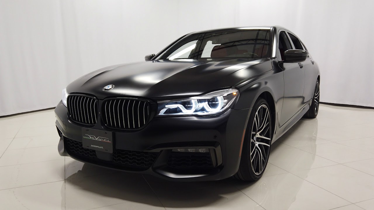 2017 BMW 750i Frozen Black Metallic - YouTube