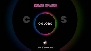 Color Splash Effect | DaVinci Resolve #shortsfeed #viralvideo #davinciresolve #motiongraphics #edit