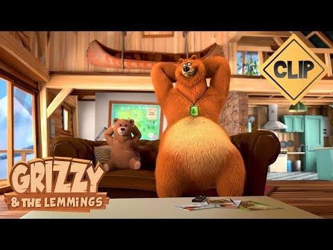 Une peluche Grizzy vaudou - Grizzy & les Lemmings