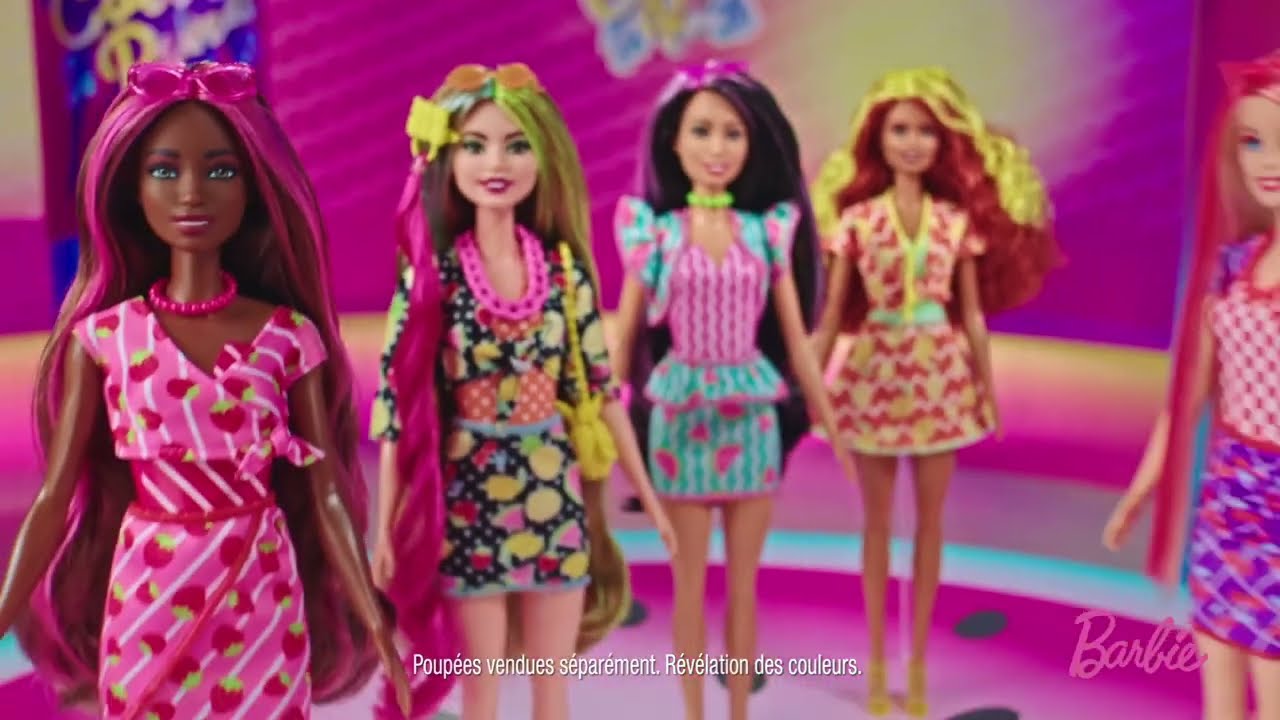 Quelle poupée Barbie vais-je découvrir avec Barbie Color Reveal fruit ? 