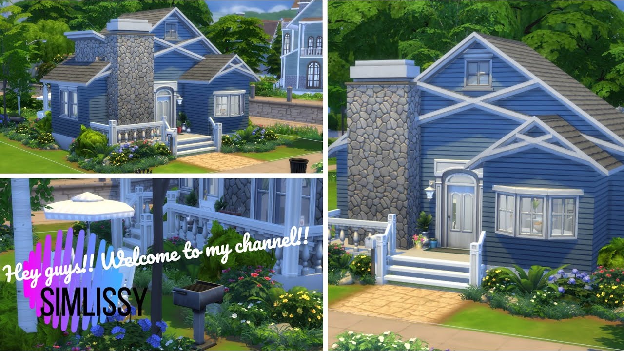 sims 4 // cute BASE GAME home for a gardening simmer // speed build //SimLissy