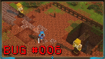 Minecraft Dungeons Beta Testing : Fishing Rod Pulls Dummies at camp [Bug Report #006]