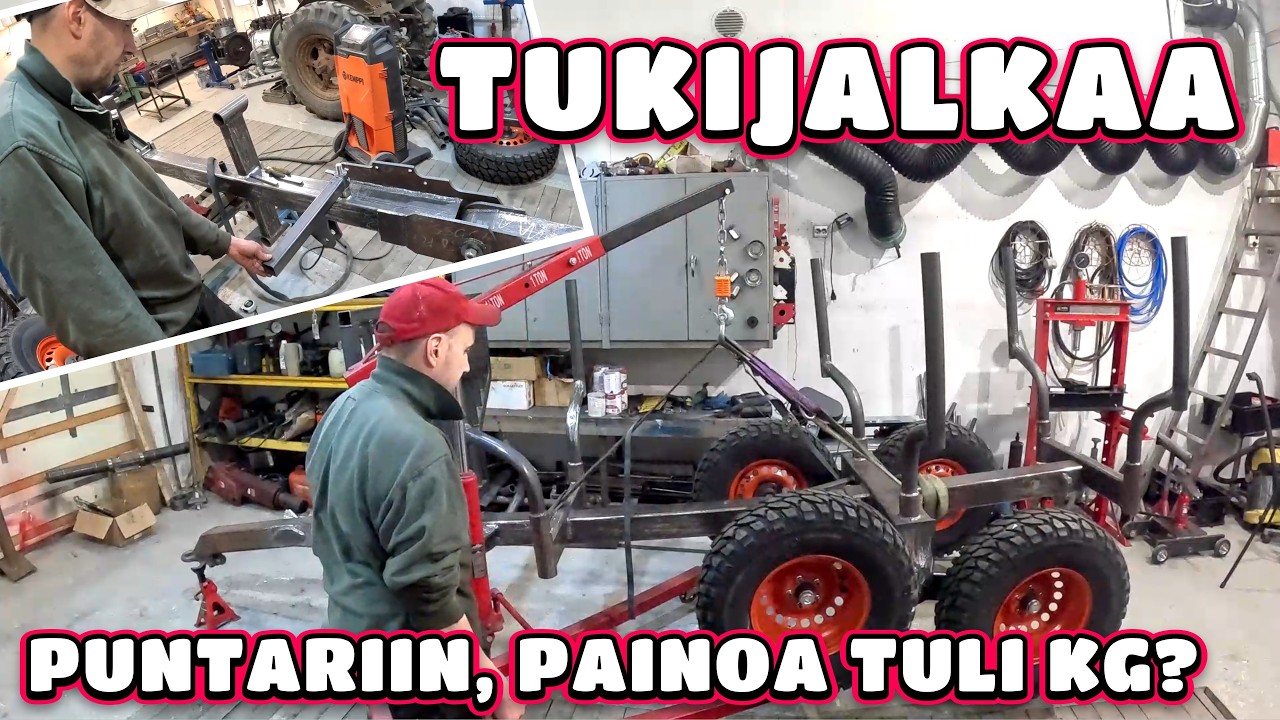 Runko VALMIS Hakki Souvari Mettäkärryyn  - loput hitsaukset ja punnitus kg?