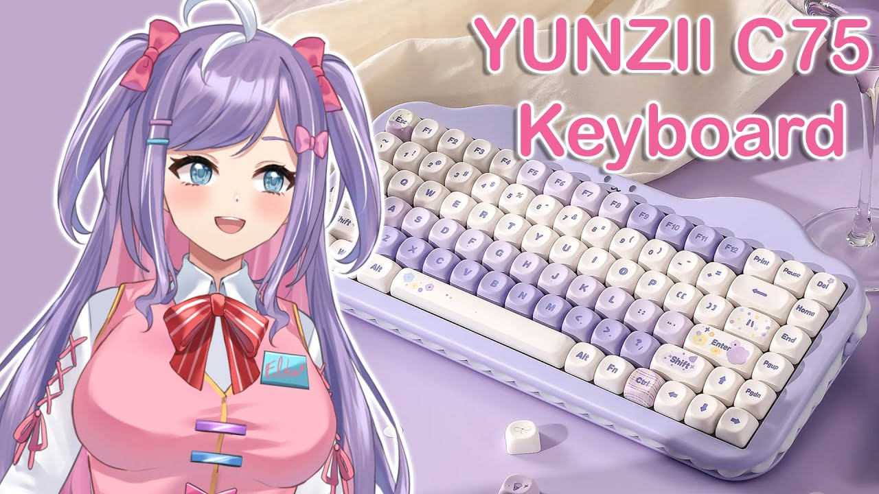 Unboxing YUNZII C75 Cake Meow Wireless Mechanical Keyboard