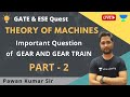 Important Question of GEAR AND GEAR TRAIN | Part - 2 | Theory of Machines | Pawan Kumar