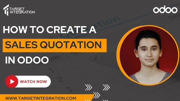 How to create sales quotation in Odoo?