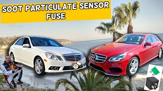 MERCEDES W212 E CLASS SOOT PARTICULATE SENSOR FUSE LOCATION E350 E400 E250 E200 E220 E250 CDI BLUETE