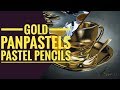 How to paint Gold using PanPastels, Pastel Pencils on Pastelmat