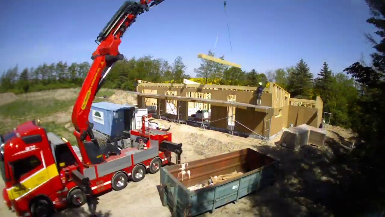 Timelaps - Bæredygtigt Træhus i Tjærby