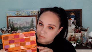 Новая палетка теней от Makeup Revolution Tasty Peach. Осенний макияж.