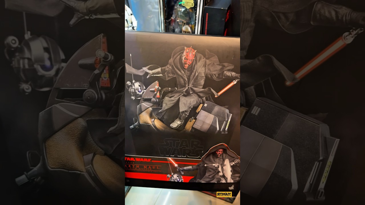 HOT TOYS STAR WARS DARTH MAUL WITH SITHSPEEDER 2.0 UNBOXING 