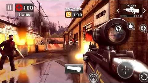 Dead trigger 2 scar and fn2000 level 9 gameplay. Level 51 on hard